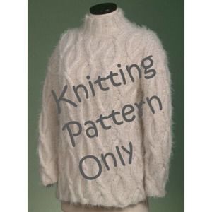 New Sue McCain Vermont Fiber Designs 125 Simple Cable Pullover Knitting Pattern